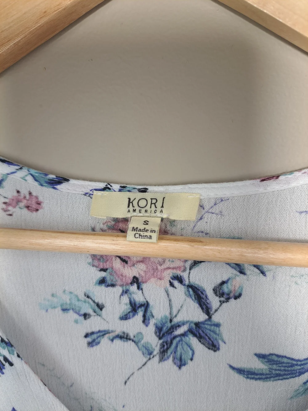 Kori Floral V-Neck Tunic with Flared Sleeves